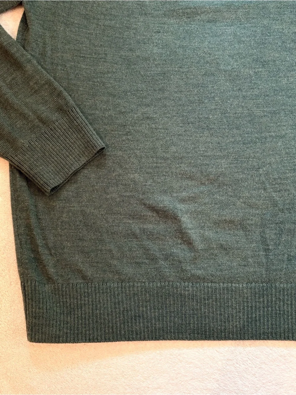Banana Republic Men's Merino Wool Crewneck Sweater Forest Green Sz L